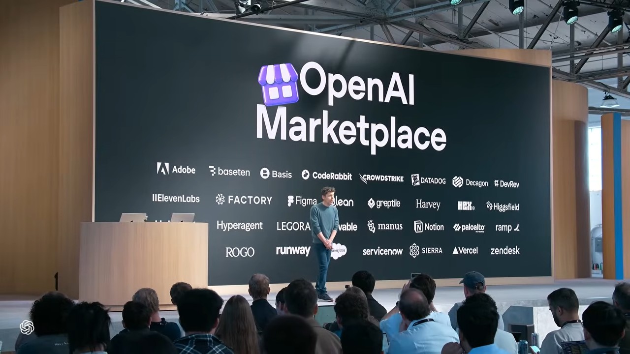 OpenAI Marketplace 발표 장면
